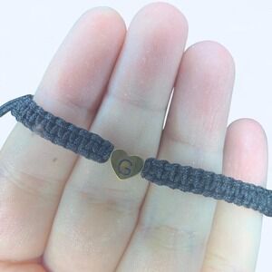 "G" Engraved Adjustable Bracelet